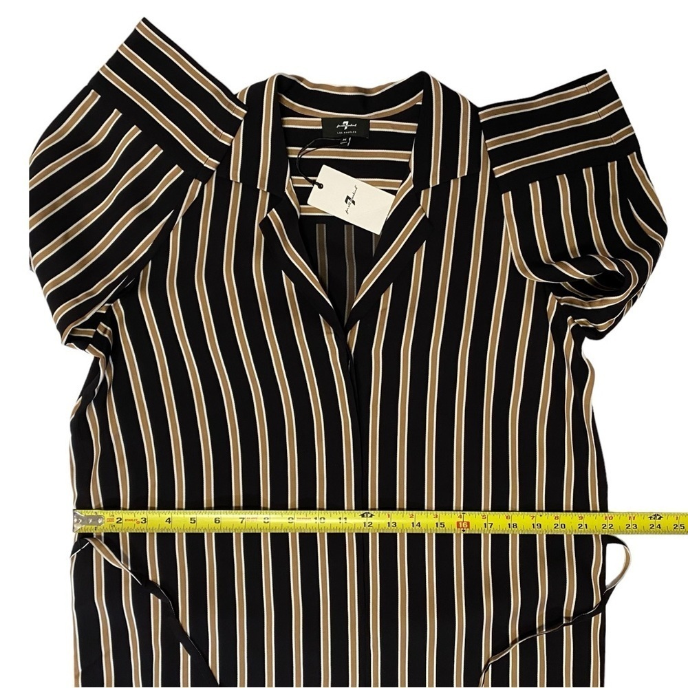 7 For All Mankind Striped Shirt Dress - Picture 15 of 16